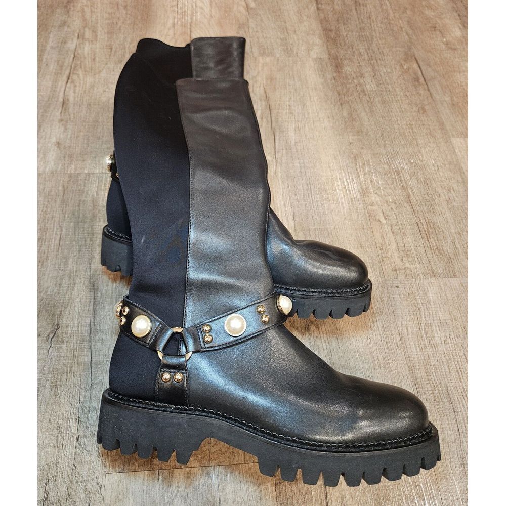 Karl Lagerfeld Paris Renley Boot BLACK Size: US 8.5 Nwob